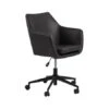 Bureaustoel NORA - Zwarte Lederlook Zwart -Lifetime || ESSENZA || Zuiver Winkel richter young design nora 50635