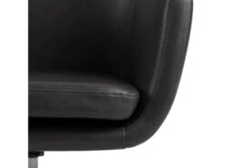 Bureaustoel NORA - Zwarte Lederlook Zwart -Lifetime || ESSENZA || Zuiver Winkel richter young design nora 50640