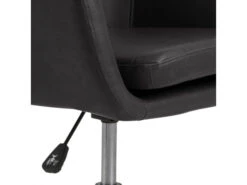 Bureaustoel NORA - Zwarte Lederlook Zwart -Lifetime || ESSENZA || Zuiver Winkel richter young design nora 50641