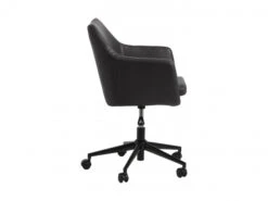 Bureaustoel NORA - Zwarte Lederlook Zwart -Lifetime || ESSENZA || Zuiver Winkel richter young design nora 50645