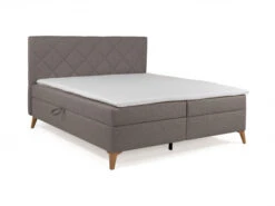 Boxspring Met Opbergboxen RATFORD - Stone Grijs