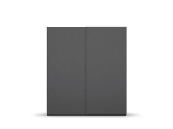 Schuifdeurkast SLIDE - Donkergrijs Grijs 3 Schuifdeurkast SLIDE - Donkergrijs Grijs
