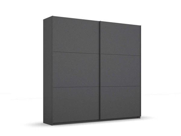 Schuifdeurkast SLIDE - Donkergrijs Grijs 4 Schuifdeurkast SLIDE - Donkergrijs Grijs - Afbeelding 2