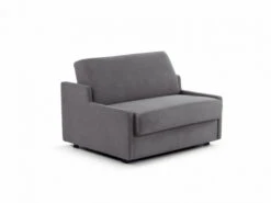 Zetelbed EMANTI Met Pocketverenmatras - Dolfijn Grijs