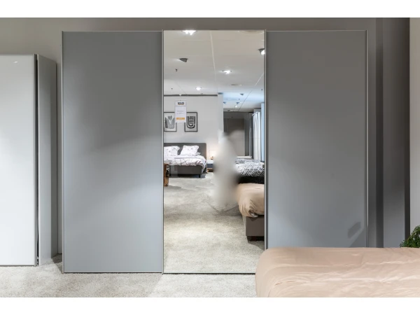 Staud Kleerkast SINFONIE PLUS Met Spiegel - Lichtgrijs Lichtgrijs 3 Staud Kleerkast SINFONIE PLUS Met Spiegel - Lichtgrijs Lichtgrijs