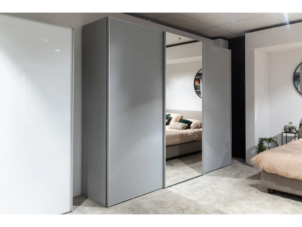 Staud Kleerkast SINFONIE PLUS Met Spiegel - Lichtgrijs Lichtgrijs 4 Staud Kleerkast SINFONIE PLUS Met Spiegel - Lichtgrijs Lichtgrijs - Afbeelding 2