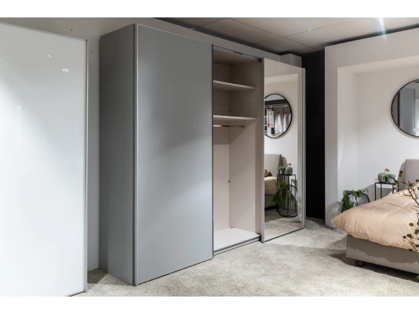 Staud Kleerkast SINFONIE PLUS Met Spiegel - Lichtgrijs Lichtgrijs 5 Staud Kleerkast SINFONIE PLUS Met Spiegel - Lichtgrijs Lichtgrijs - Afbeelding 3