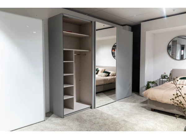 Staud Kleerkast SINFONIE PLUS Met Spiegel - Lichtgrijs Lichtgrijs 6 Staud Kleerkast SINFONIE PLUS Met Spiegel - Lichtgrijs Lichtgrijs - Afbeelding 4