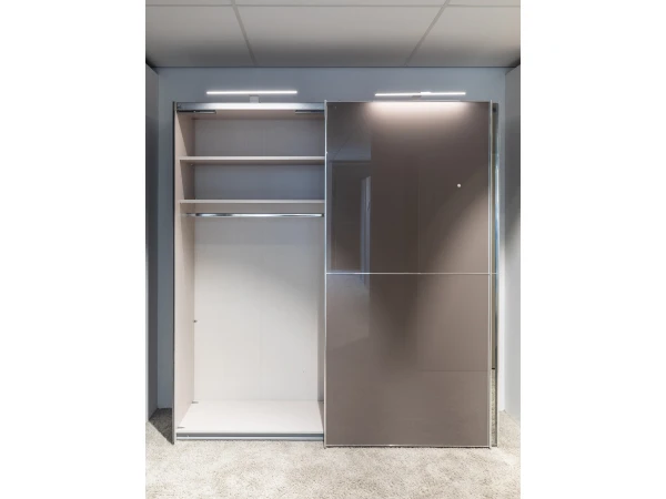 Staud Schuifdeurkast SINFONIE PLUS - Inclusief Verlichting Grijs 4 Staud Schuifdeurkast SINFONIE PLUS - Inclusief Verlichting Grijs - Afbeelding 2