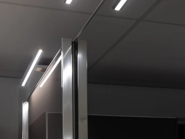 Staud Schuifdeurkast SINFONIE PLUS - Inclusief Verlichting Grijs 14 Staud Schuifdeurkast SINFONIE PLUS - Inclusief Verlichting Grijs - Afbeelding 12