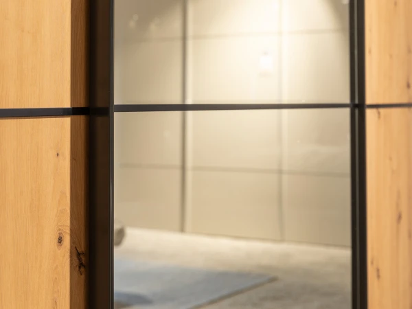 Staud Schuifdeurkast SINFONIE PLUS Met Spiegel - Eik Hout 11 Staud Schuifdeurkast SINFONIE PLUS Met Spiegel - Eik Hout - Afbeelding 9