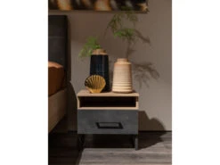 Set Nachttafels TAMPA - Artisan Eik/grafiet