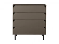 Commode CORNER - Dark Taupe Matte Bruin