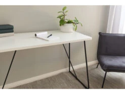 Bureau WORK 100x55 Cm - Wit Wit -Lifetime || ESSENZA || Zuiver Winkel tenzo work 51362