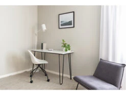 Bureau WORK 120x50 Cm - Wit Wit -Lifetime || ESSENZA || Zuiver Winkel tenzo work 51902