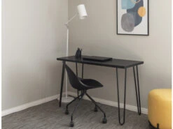 Bureau WORK 120x50 Cm - Zwart Zwart -Lifetime || ESSENZA || Zuiver Winkel tenzo work 51910