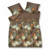 Dekbedovertrek Katoensatijn SYMPHONY - Brownie Multicolor