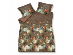 Dekbedovertrek Katoensatijn SYMPHONY - Brownie Multicolor