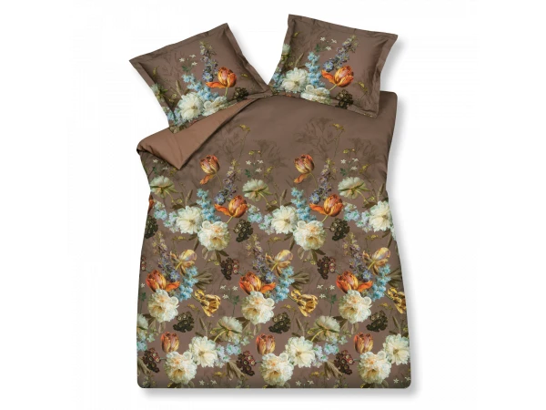 Dekbedovertrek Katoensatijn SYMPHONY - Brownie Multicolor 3 Dekbedovertrek Katoensatijn SYMPHONY - Brownie Multicolor