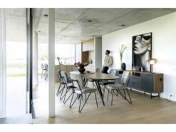 Bureau TORANO - Walnoot/zwart Multicolor -Lifetime || ESSENZA || Zuiver Winkel xooon torano 53268