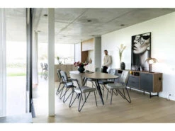 Bureau TORANO - Walnoot/zwart Multicolor -Lifetime || ESSENZA || Zuiver Winkel xooon torano 53269