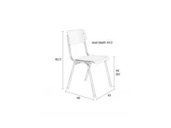 Zuiver Tuinstoel BACK TO SCHOOL - Wit Wit -Lifetime || ESSENZA || Zuiver Winkel zuiver back to school outdoor 42340