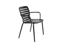 Zuiver Tuinstoel Met Arm VONDEL - Zwart Zwart